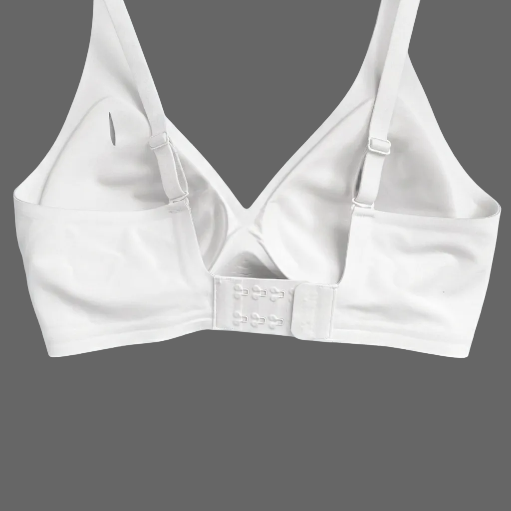 Invisible White Seamless Bra
